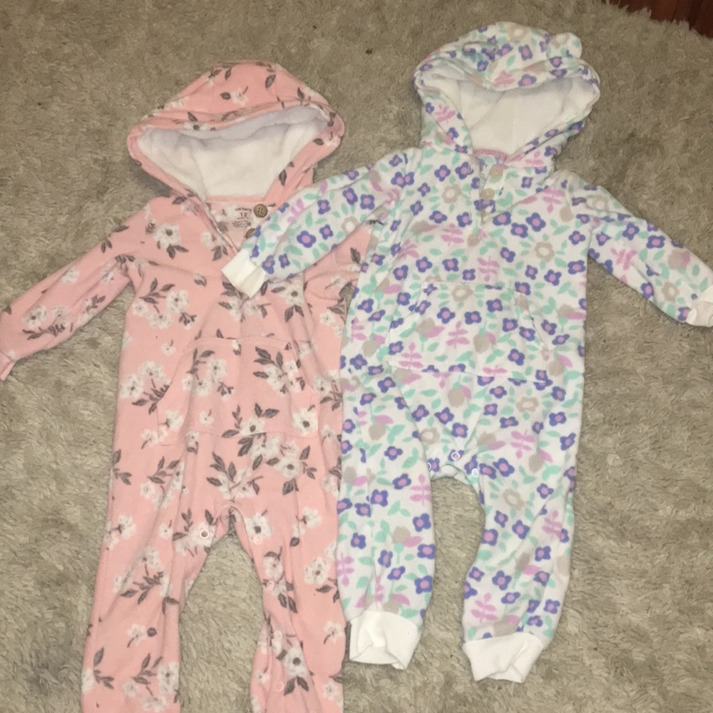 Two 12 month soft outfits
